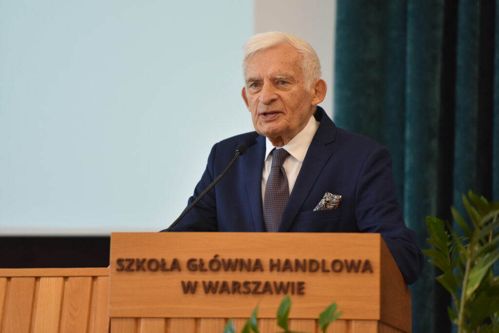 Prof. Jerzy Buzek speaking at Poland–USA: Economic Partnership in the Era of Trade Tensions and Geopolitical Change. Opportunities and Challenges for Business and Society.”