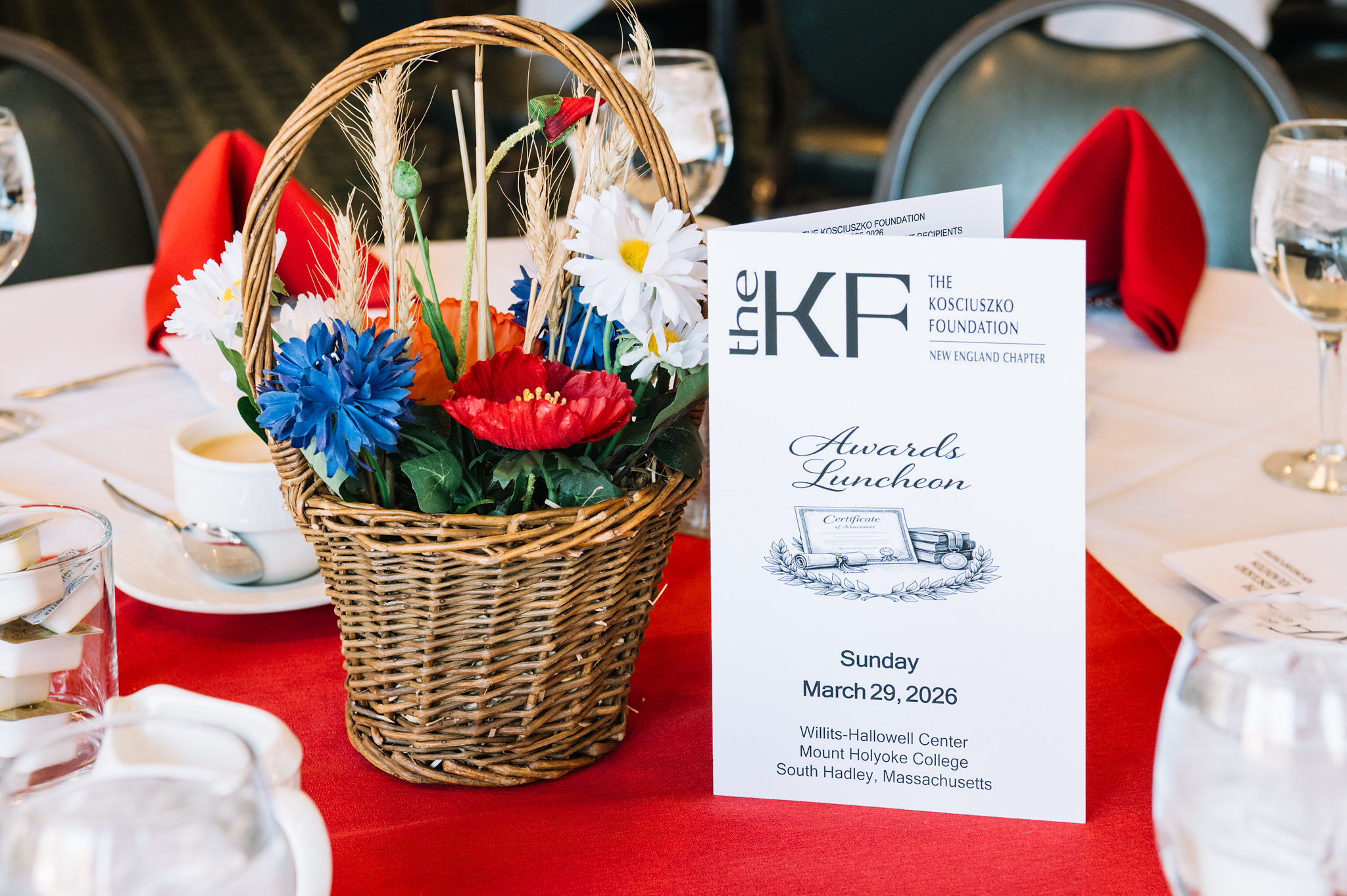 Guests and honorees at the Kosciuszko Foundation New England Chapter Awards Luncheon and concert celebrating Polish heritage.